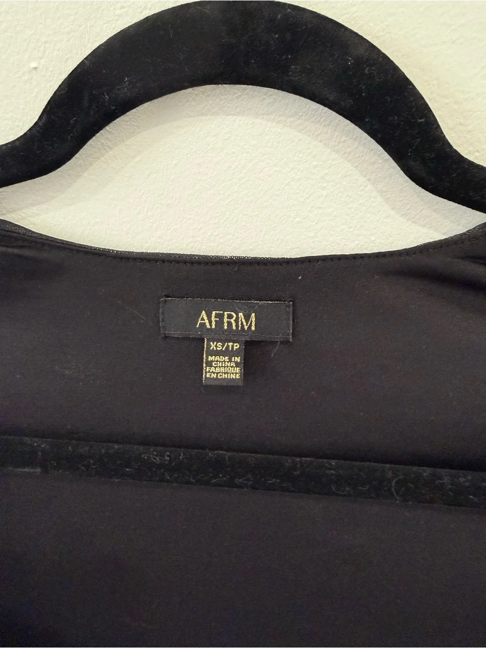 AFRM Black Floral Cutout Sheer Long-Sleeve Camisole - Picture 3 of 4